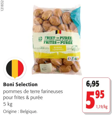 Offre: Pommes de terre farineuses pou