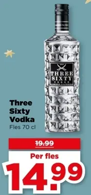 Aanbieding: Three Sixty Vodka