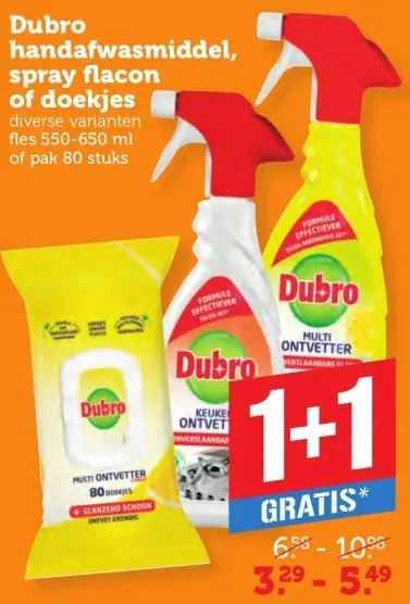Aanbieding: Handafwasmiddel, spray flacon of doekjes