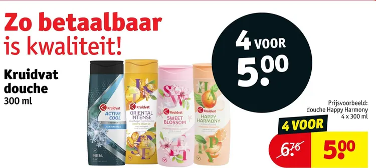 Aanbieding: Kruidvat douche
