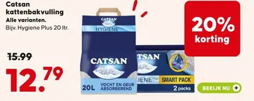 Aanbieding: Catsan kattenbakvulling