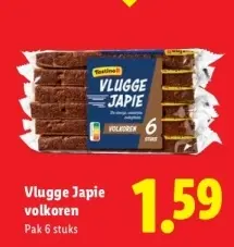 Aanbieding: Vlugge Japie volkoren