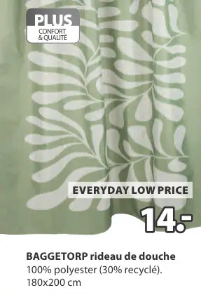 Offre: BAGGETORP rideau de douche
