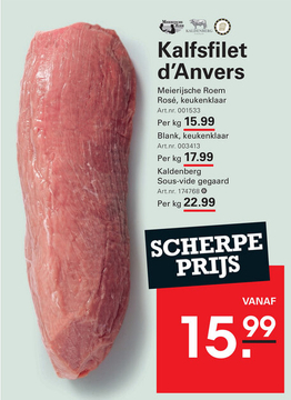 Aanbieding: Kalfsfilet d'Anvers