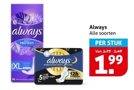 Aanbieding: Always