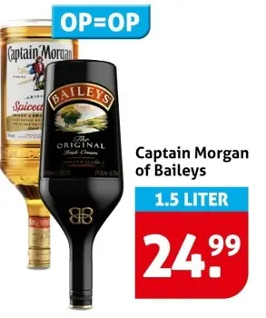 Aanbieding: Captain Morgan of Baileys