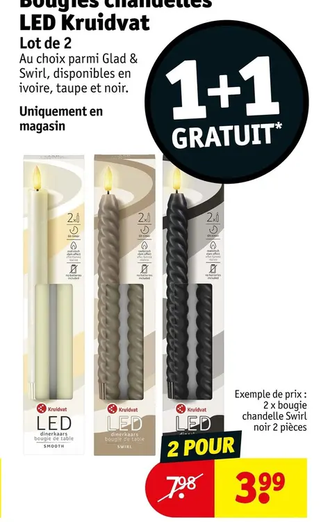 Offre: Bougies chandelles LED
