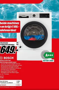 Aanbieding: BOSCH Warmtepompdroger