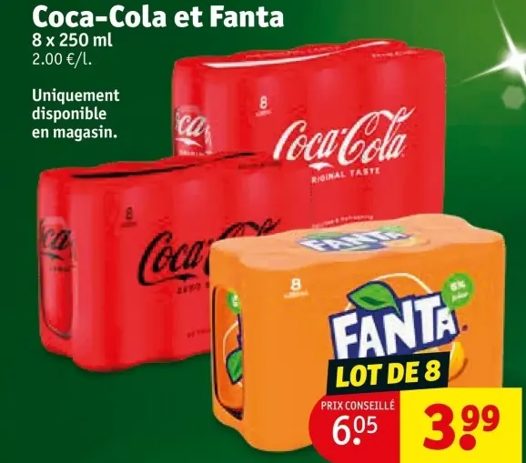 Offre: Coca-Cola et Fanta