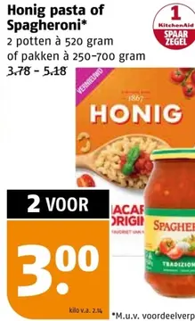 Aanbieding: Honig pasta of Spagheroni