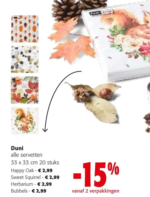Aanbieding: Duni alle servetten