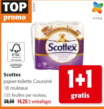 Offre: Papier-toilette Coussiné