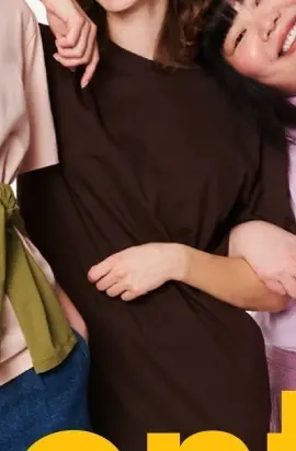 Aanbieding: Bruin dames t-shirt oversized fit