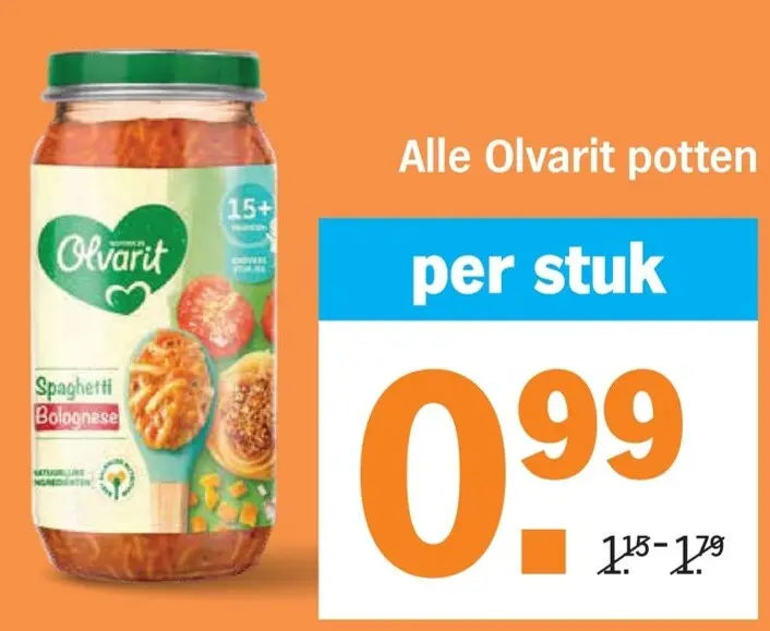 Aanbieding: Olvarit potten