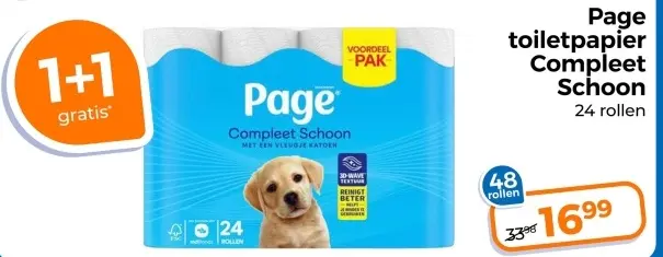 Aanbieding: Toiletpapier Compleet Schoon