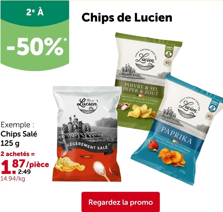 Offre: Lucien Chips Salé