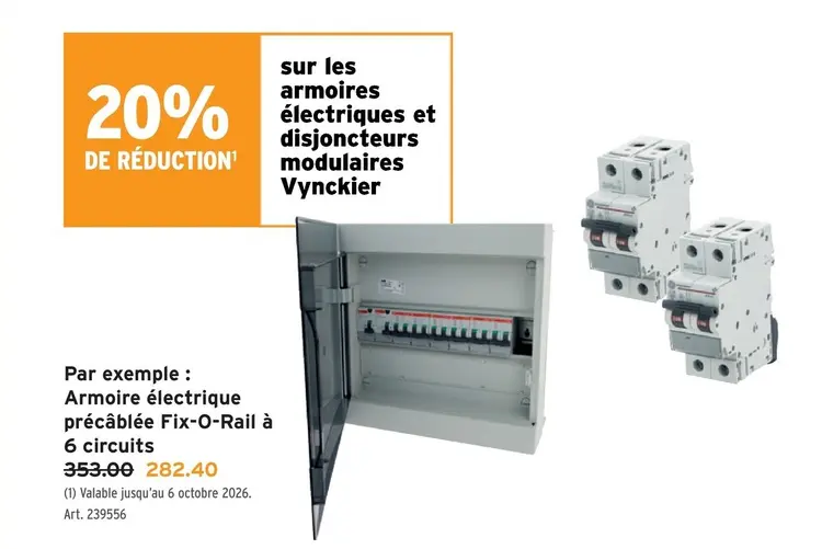 Offre: Armoire électrique précâblée Fix-O-Rail