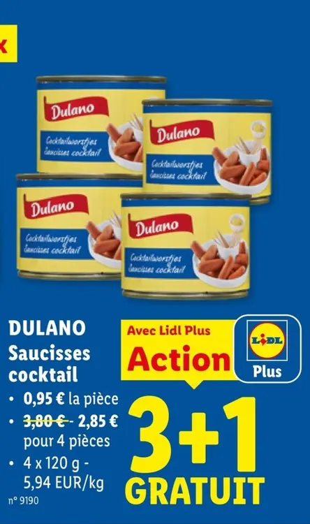 Offre: Saucisses cocktail