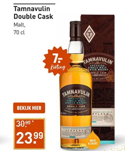 Aanbieding: Tamnavulin Double Cask 70CL