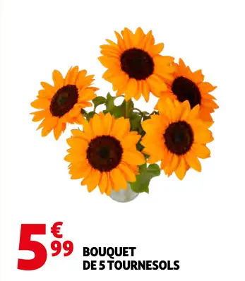 Offre: Bouquet de 5 tournesols
