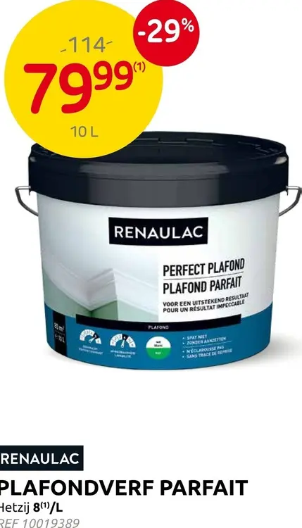 Promotie: Plafondverf Parfait
