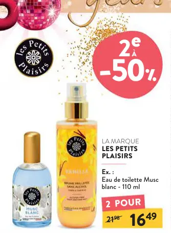 Offre: Eau de toilette Musc blanc
