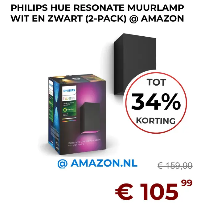 Aanbieding: Hue resonate muurlamp