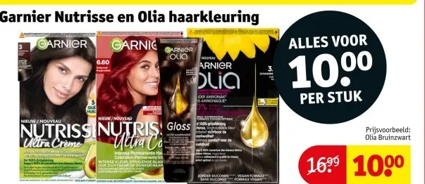 Aanbieding: Garnier Nutrisse en Olia haarkleuring