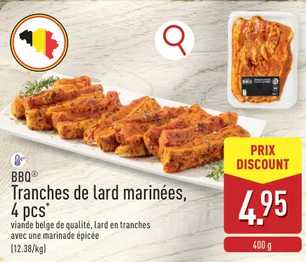Offre: Tranches de lard marinées