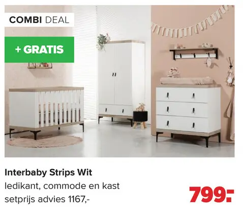Aanbieding: Interbaby Strips Wit