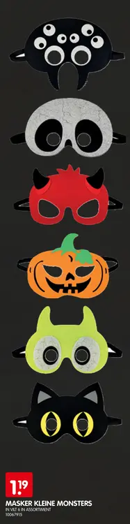 Promotie: Masker kleine monsters
