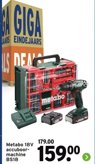 Aanbieding: accuboor-machine BS18