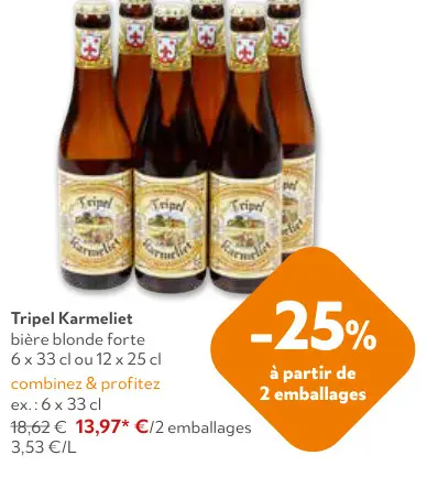 Offre: Tripel Karmeliet