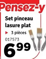 Offre: Set pinceau lasure plat