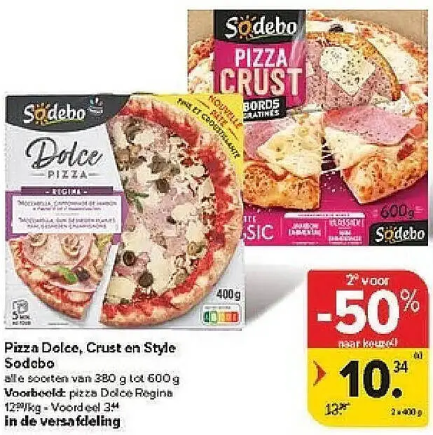 Promotie: Pizza Dolce, Crust en Style