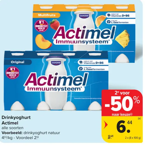 Promotie: Drinkyoghurt Actimel