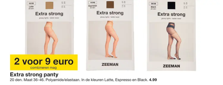Promotie: Extra strong panty