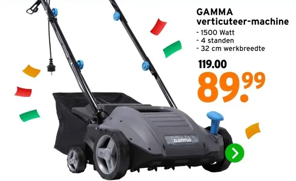 Aanbieding: verticuteer-machine