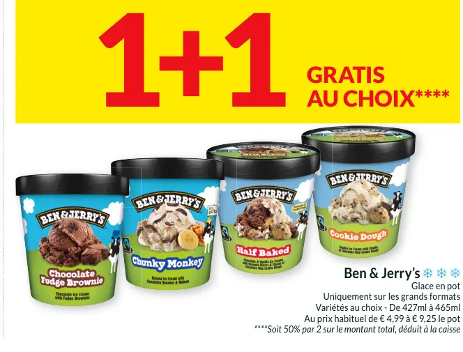 Offre: Ben & Jerry's Glace en pot