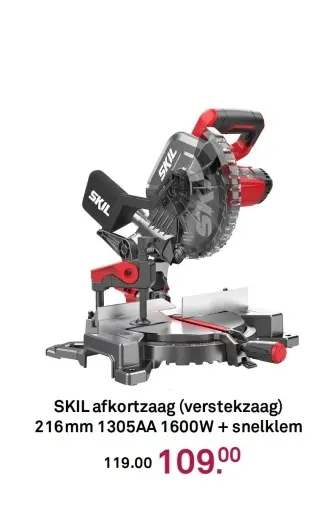 Aanbieding: afkortzaag (verstekzaag)
