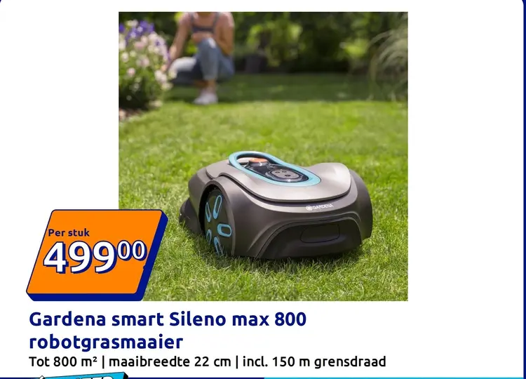 Aanbieding: Gardena smart Sileno max 800 robotgrasmaaier