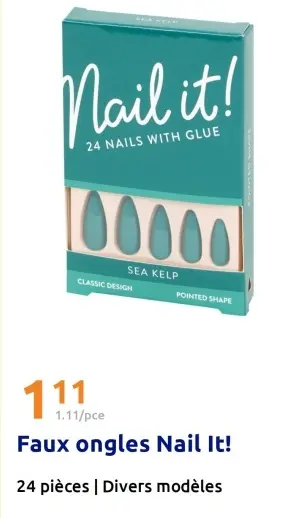 Offre: Faux ongles Nail It!