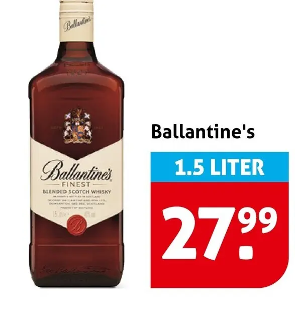 Aanbieding: Ballantine's Finest Blended Scotch Whisky