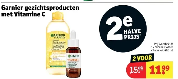 Promotie: Garnier gezichtsproducten met Vitamine C