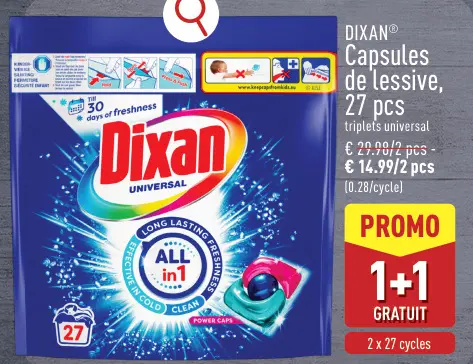 Offre: Capsules de lessive