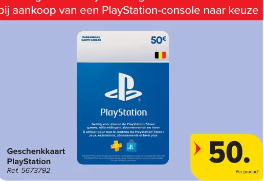 Aanbieding: Geschenkkaart PlayStation