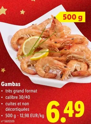 Offre: Gambas