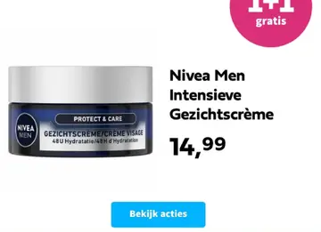 Aanbieding: Nivea Men Intensieve Gezichtscrème