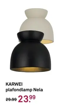 Aanbieding: KARWEI plafondlamp Nela