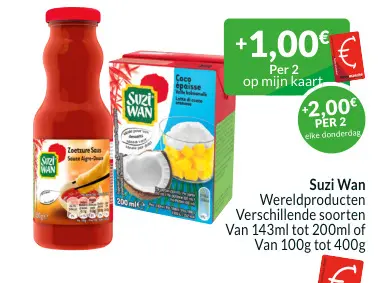 Promotie: Diverse wereldproducten